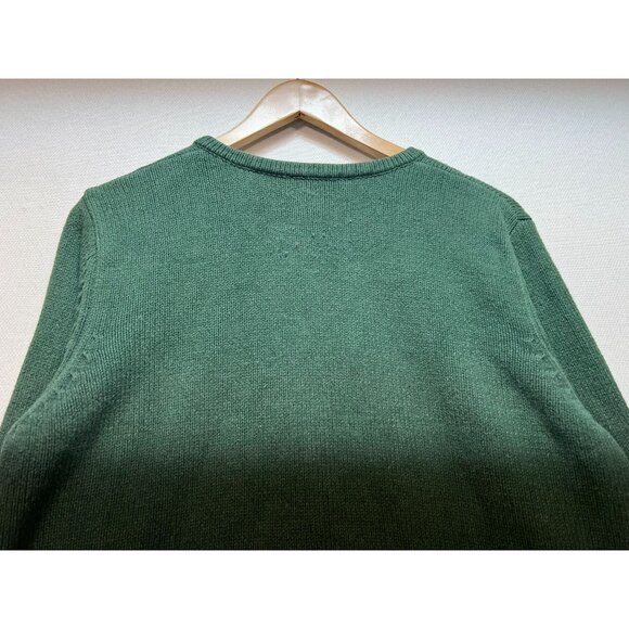 Northern Reflections Womens Zip Up Cardigan Sweater Sz L Green Embroidery Floral - Picture 10 of 11